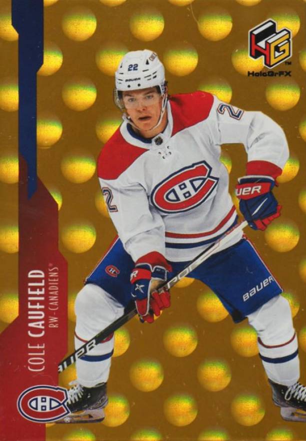 2021 Upper Deck Extended Series Hologrfx Rookies Cole Caufield #HG16 Hockey Card