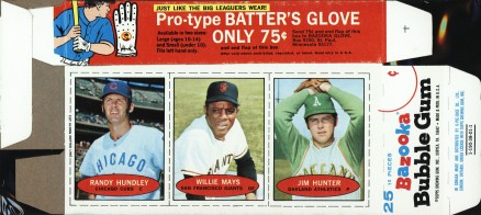 1971 Bazooka No Number Hundley/Mays/Hunter # Baseball Card