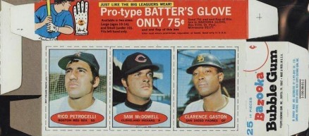 1971 Bazooka No Number Petrocelli/McDowell/Gaston # Baseball Card