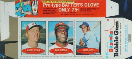 1971 Bazooka No Number Staub/Gibson/Otis # Baseball Card