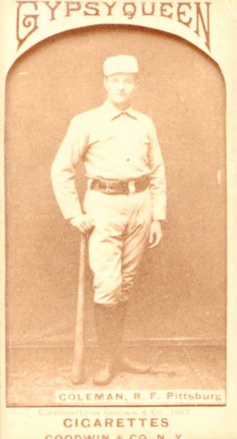 1887 Gypsy Queens John Coleman # Baseball Card