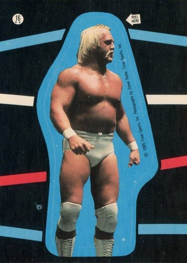 1985 O-Pee-Chee WWF Pro Wrestling Stars Sticker Hulk Hogan #16 Other Sports Card