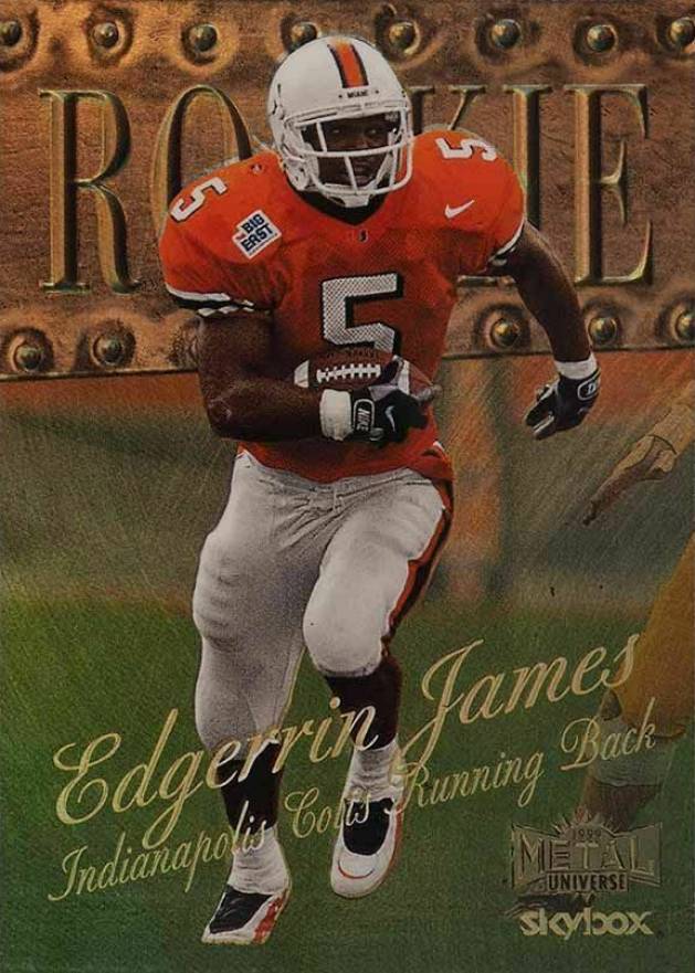 1999 Metal Universe Edgerrin James #219 Football Card