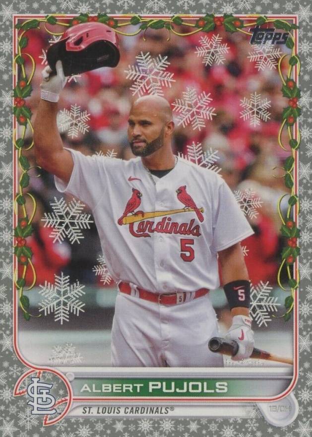 2022 Topps Holiday Albert Pujols #HW123 Baseball Card