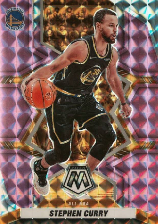 2021 Panini Mosaic Stephen Curry #284 Basketball Card