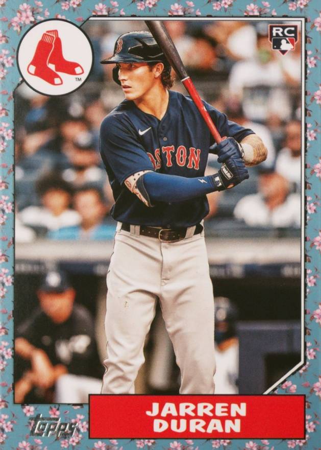 2022 Topps Japan Edition 1987 Topps Cherry Tree Variation Jarren Duran #14 Baseball Card