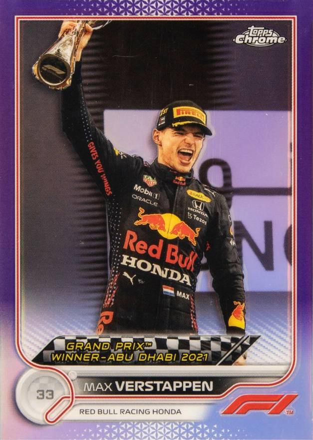 2022 Topps Chrome Formula 1 Max Verstappen #172 Other Sports Card