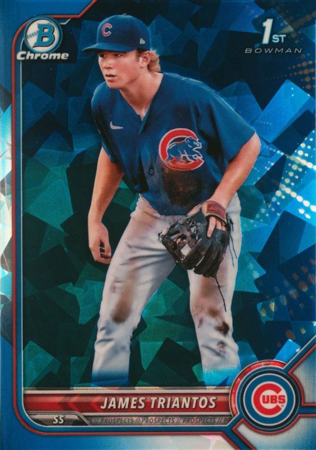 2022 Bowman Chrome Sapphire Edition Prospects James Triantos #BCP208 Baseball Card