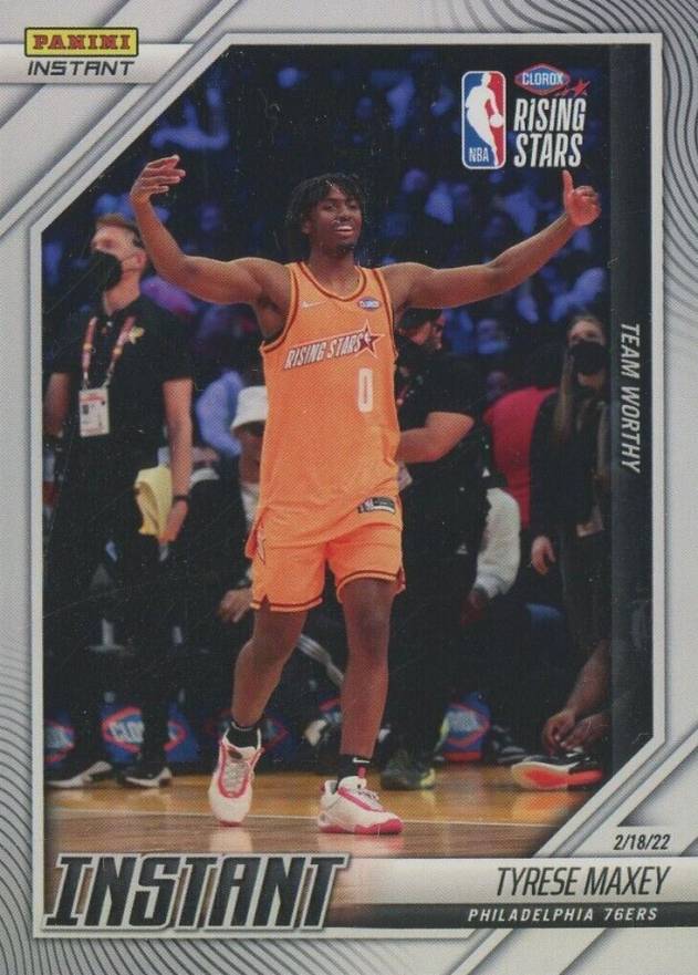 2021 Panini Instant Rising Stars Tyrese Maxey #31 Basketball Card