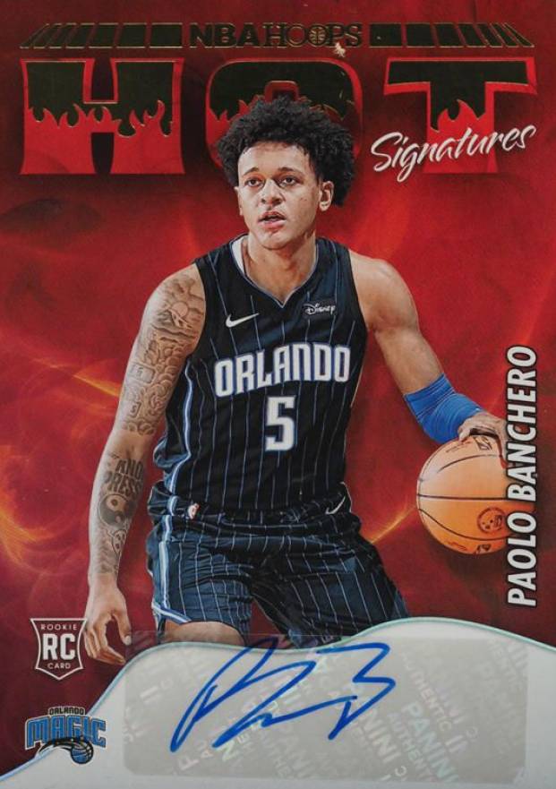 2022 Panini NBA Hoops Hot Signatures Rookies Paolo Banchero #HSRPBC Basketball Card