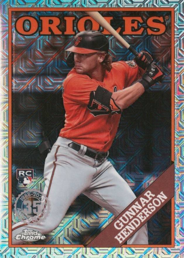 2023 Topps Silver Pack 1988 Chrome Promo Gunnar Henderson #T88CU91 Baseball Card