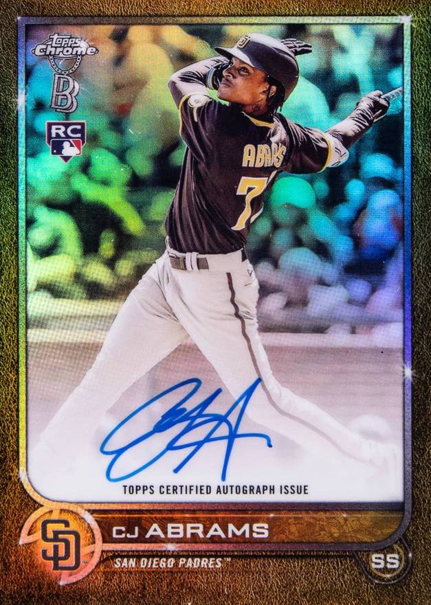 2022 Topps Chrome Ben Baller Autographs CJ Abrams #CA Baseball Card