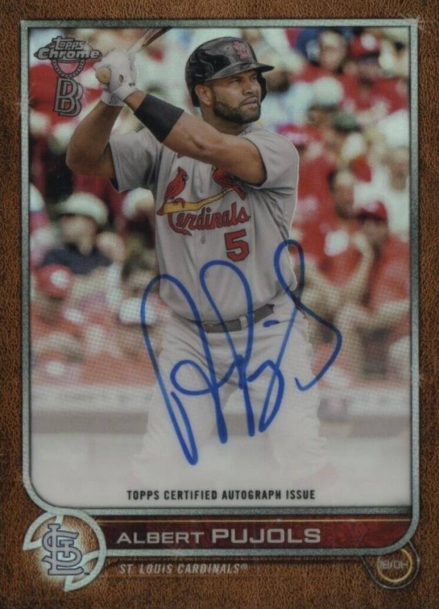 2022 Topps Chrome Ben Baller Autographs Albert Pujols #AP Baseball Card