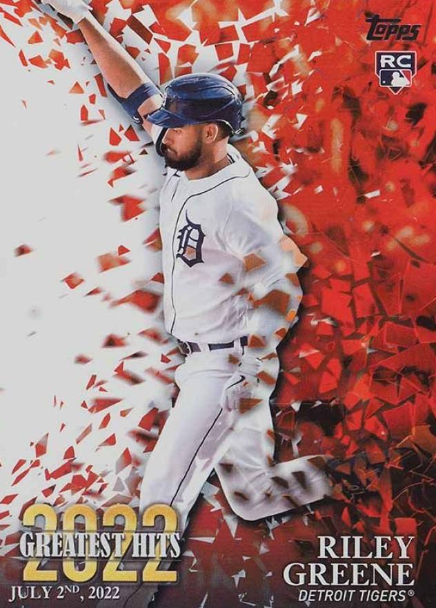 2023 Topps 2022 Greatest Hits Riley Greene #22GH10 Baseball Card