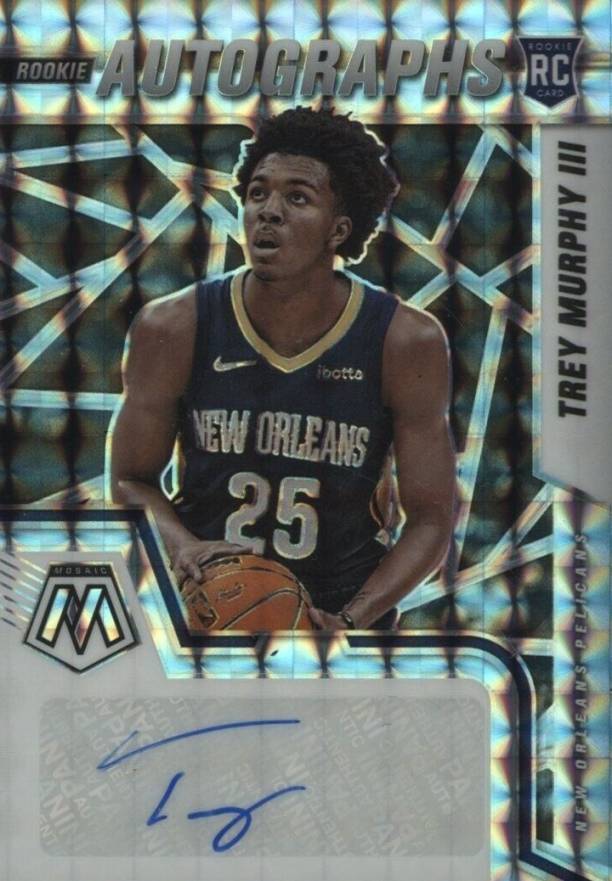 2021 Panini Mosaic Rookie Autographs Mosaic Trey Murphy III #RAMTMP Basketball Card