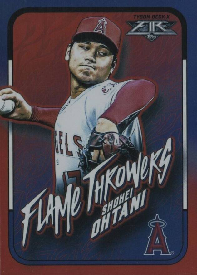 2022 Topps Fire Flame Throwers Shohei Ohtani #FT8 Baseball Card