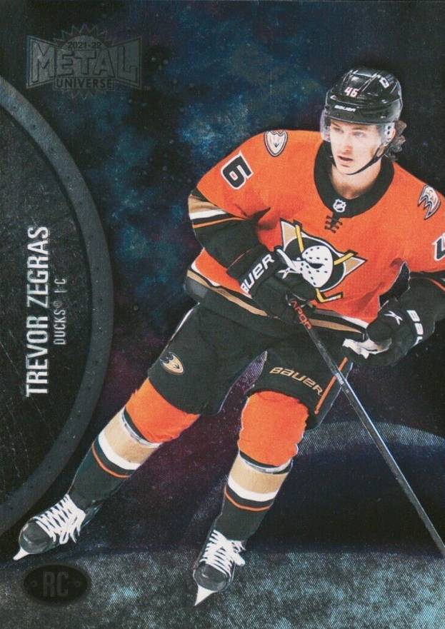 2021 Skybox Metal Universe Trevor Zegras #175 Hockey Card