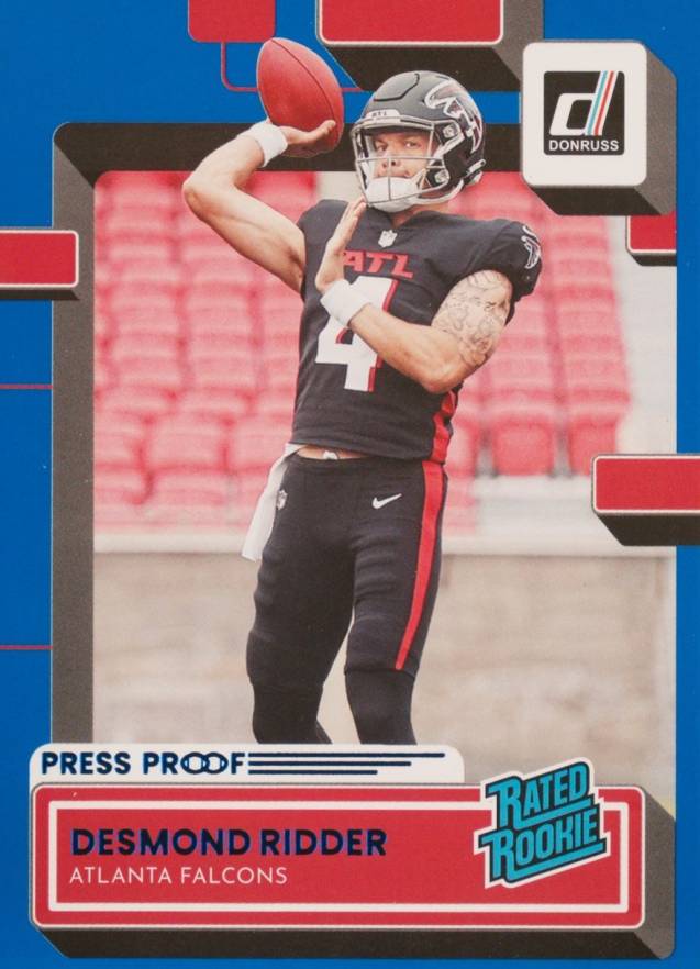 2022 Panini Donruss Desmond Ridder #304 Football Card