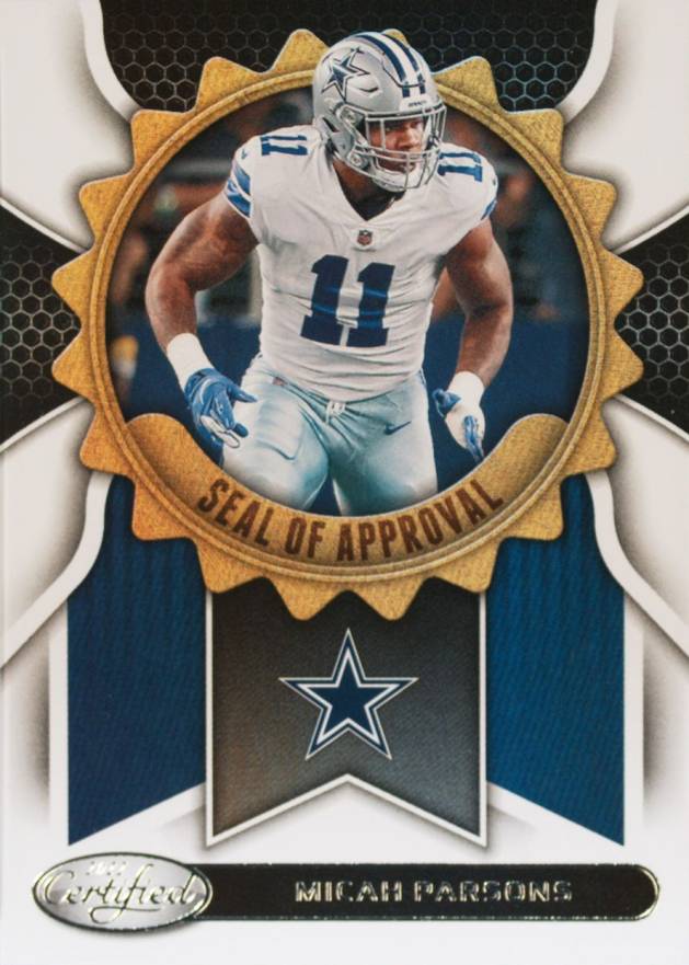 2022 Panini Certified Seal of Approval Micah Parsons #SA20 Football Card