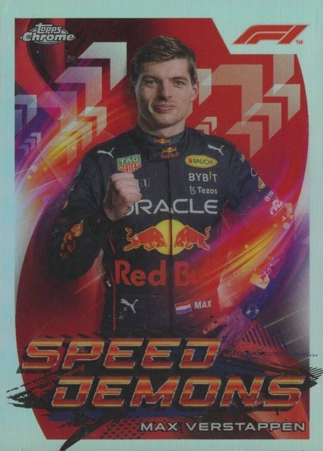 2022 Topps Chrome Formula 1 Speed Demons Max Verstappen #SDMV Other Sports Card