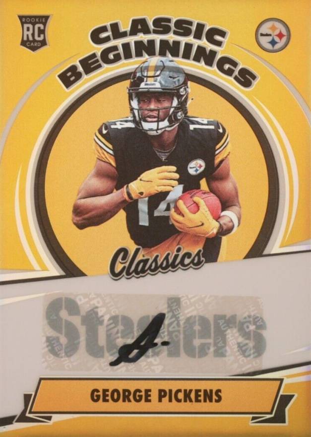 2022 Panini Classics Classic Beginnings George Pickens #CB19 Football Card