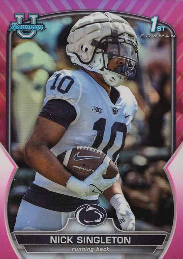 2022 Bowman University Chrome Prospects Nick Singleton #87 Football Card