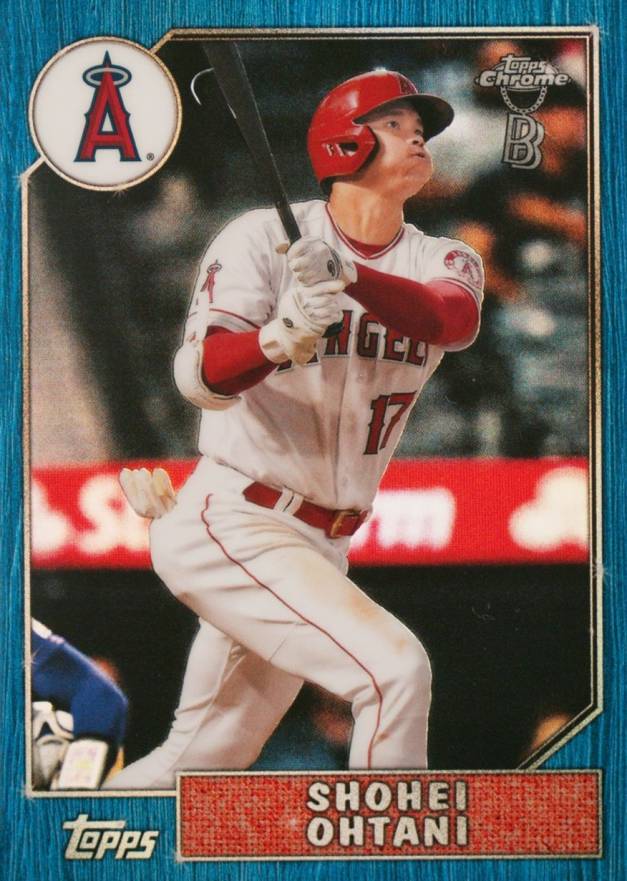 2022 Topps Chrome Ben Baller 1987 Topps Shohei Ohtani #2 Baseball Card