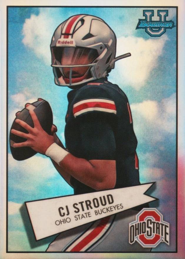 2022 Bowman University 1952 Bowman CJ Stroud #52BF2 Football Card