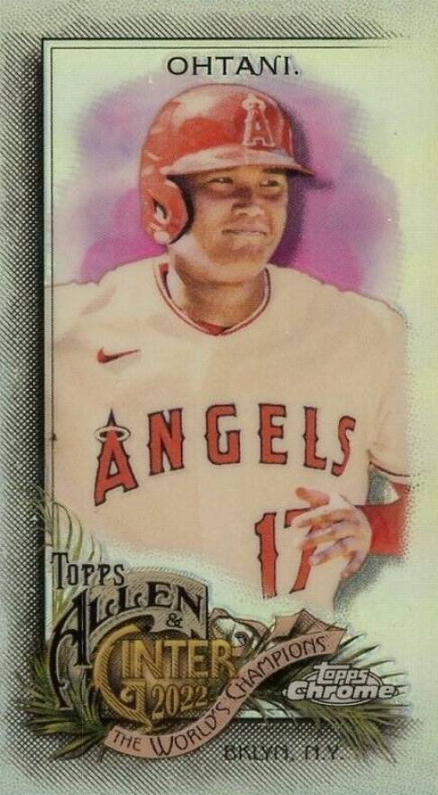 2022 Topps Allen & Ginter Chrome Shohei Ohtani #58 Baseball Card