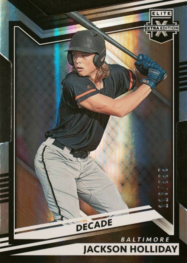 2022 Panini Elite Extra Edition Jackson Holliday #1 Baseball Card