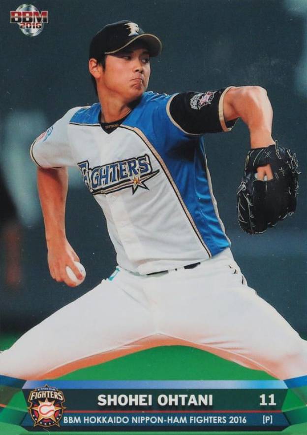 2016 BBM Hokkaido Nippon-Ham Fighters Shohei Ohtani #F02 Baseball Card