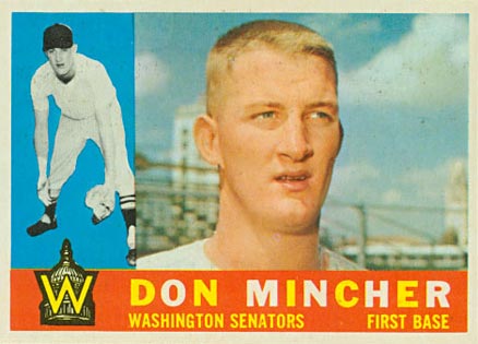 1960 Topps Don Mincher #548 Baseball Card