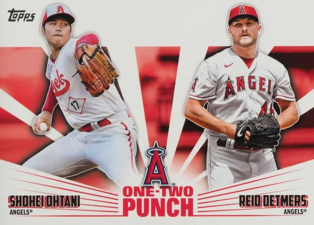 2023 Topps One-Two Punch Reid Detmers/Shohei Ohtani #12P23 Baseball Card