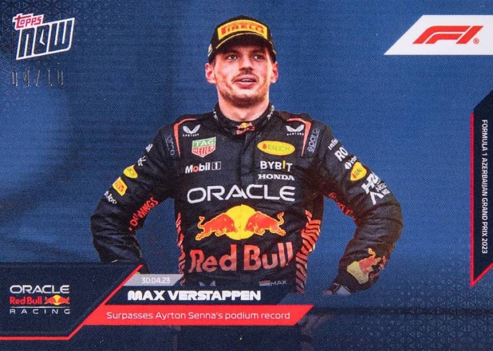 2023 Topps Now Formula 1 Max Verstappen #12 Other Sports Card