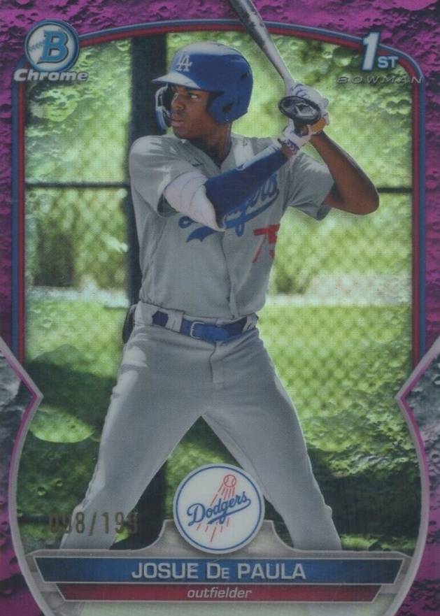 2023 Bowman Chrome Prospects Josue de Paula #BCP111 Baseball Card