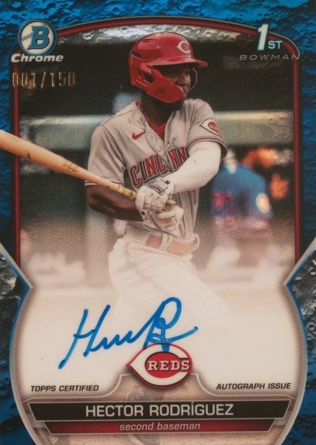 2023 Bowman Chrome Prospect Autographs Hector Rodriguez #CPAHRO Baseball Card