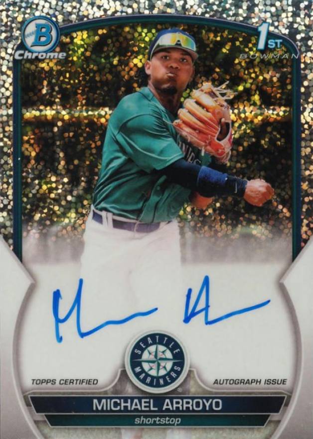 2023 Bowman Chrome Prospect Autographs Michael Arroyo #CPAMA Baseball Card