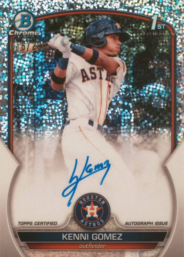 2023 Bowman Chrome Prospect Autographs Kenni Gomez #CPAKG Baseball Card