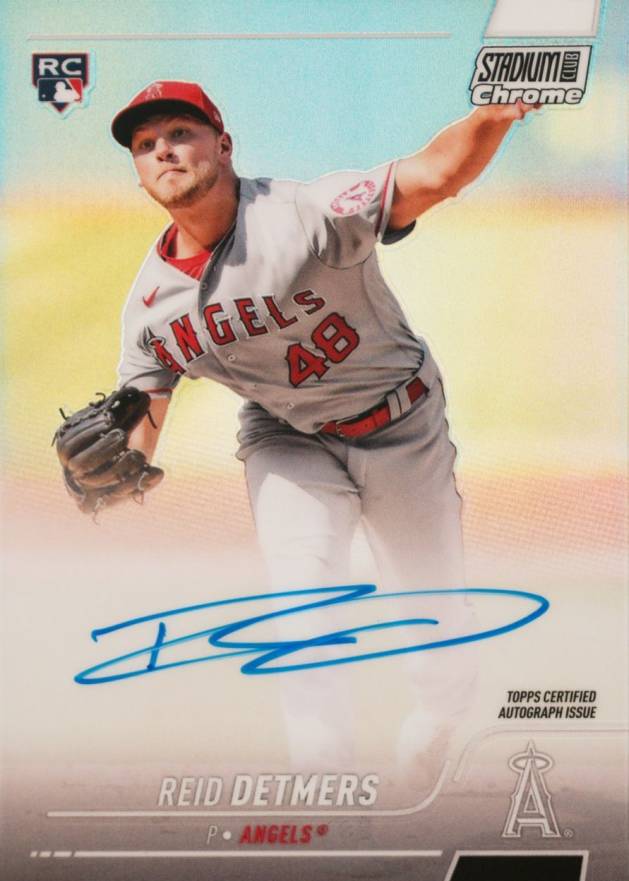 2022 Topps Stadium Club Chrome Autographs Reid Detmers #RD Baseball Card