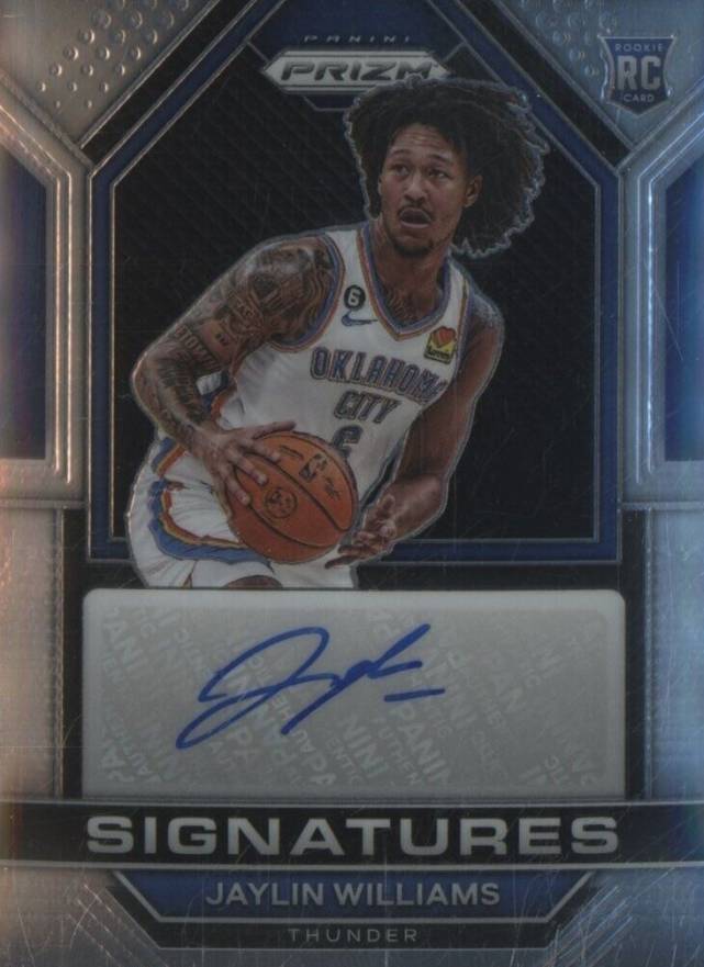 2022 Panini Prizm Rookie Signatures Jaylin Williams #RSIJWL Basketball Card