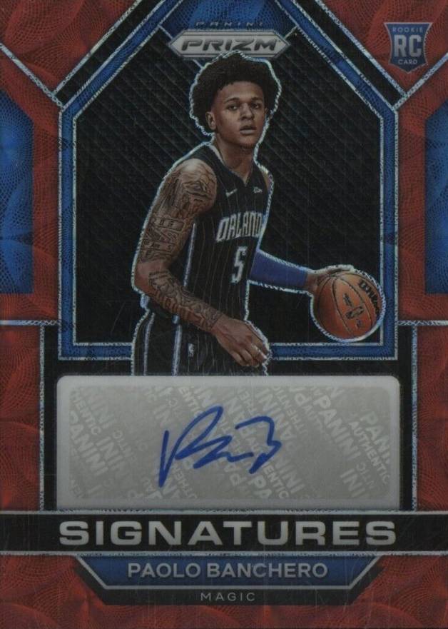 2022 Panini Prizm Rookie Signatures Paolo Banchero #RSIPBN Basketball Card