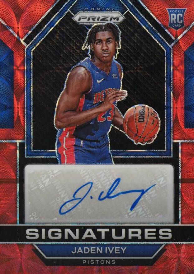 2022 Panini Prizm Rookie Signatures Jaden Ivey #RSIJIV Basketball Card