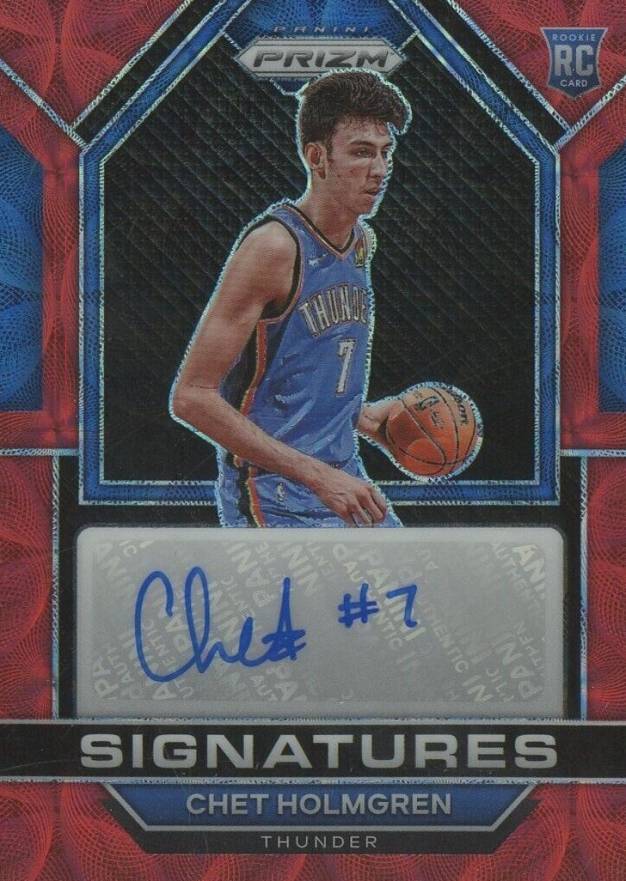 2022 Panini Prizm Rookie Signatures Chet Holmgren #RSICHE Basketball Card