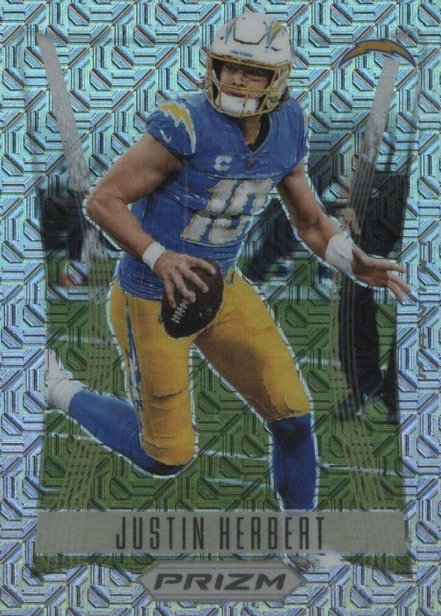 2022 Panini Prizm Prizm Flashback Justin Herbert #PF3 Football Card