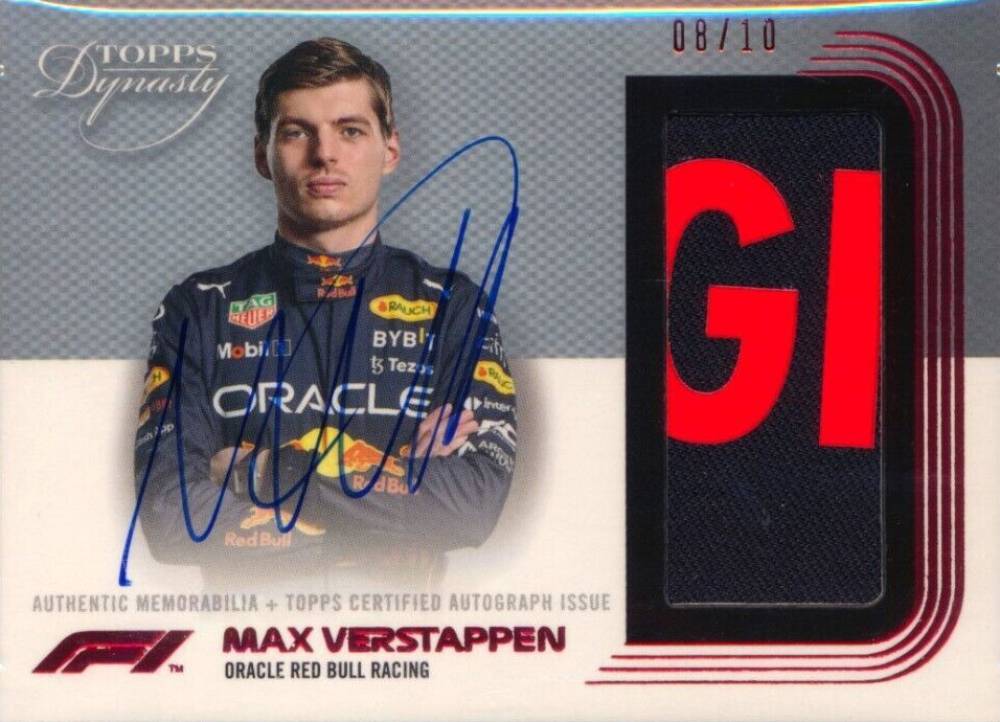 2022 Topps Dynasty Formula 1 Autograph Patch Max Verstappen #DAPMVII Other Sports Card