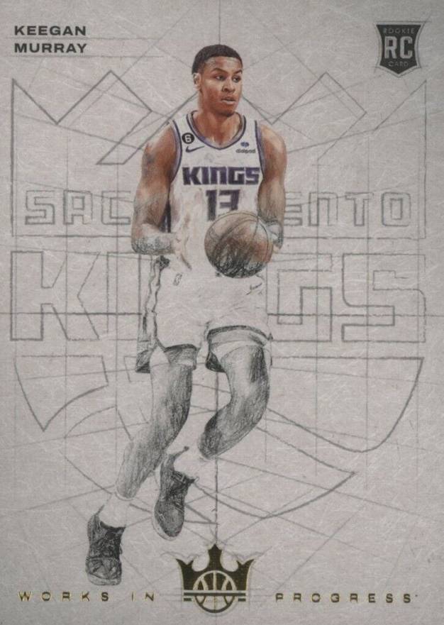 2022 Panini Court Kings Works in Progress Keegan Murray #15 Basketball Card