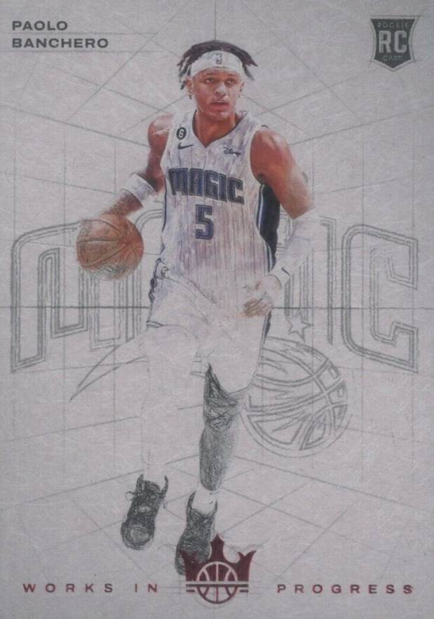 2022 Panini Court Kings Works in Progress Paolo Banchero #22 Basketball Card