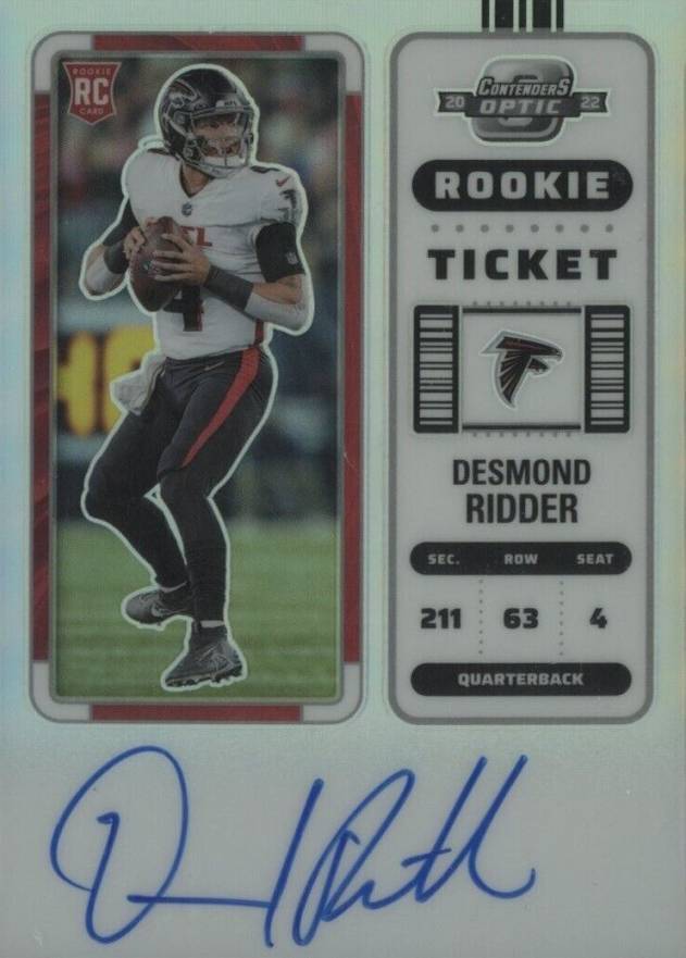 2022 Panini Contenders Optic Desmond Ridder #114 Football Card