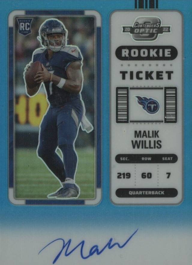 2022 Panini Contenders Optic Malik Willis #129 Football Card