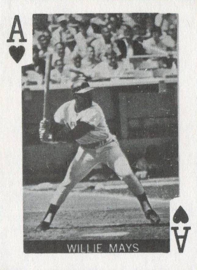 1969 Globe Imports Playing Cards Willie Mays # Baseball Card